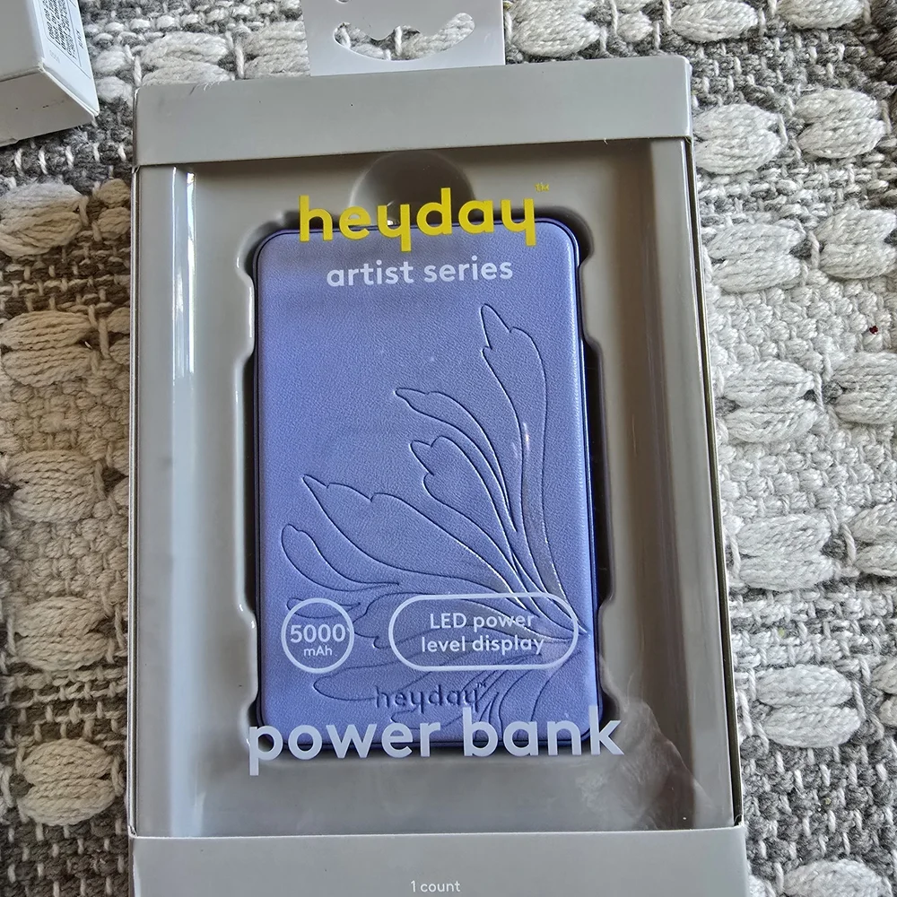 heyday Purple Artist Series Power Bank